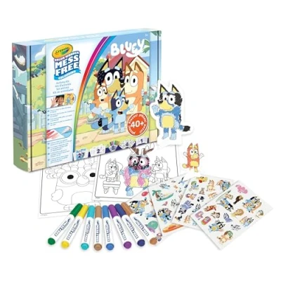 Imagen de CRAYOLA Color Wonder, Bluey Juego de regalo Sin Manchas, Rico Contenido con Rotuladores, Páginas para Colorear, Pegatinas y Más, a partir 3 años, 75 7171