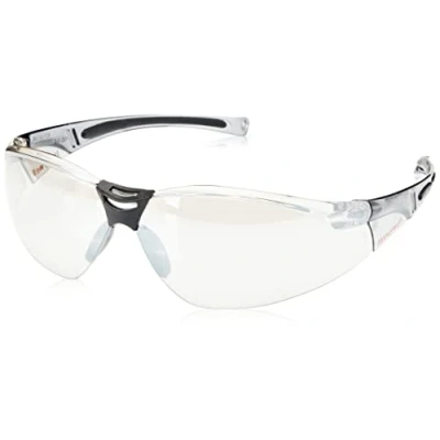 Imagen de Honeywell 1015350 A800 Gafas de seguridad deportivas, lentes plateadas con capa dura plateada/I/O, revestimiento antiarañazos, material patilla OnePolycarbonato, tamaño (1 pieza)