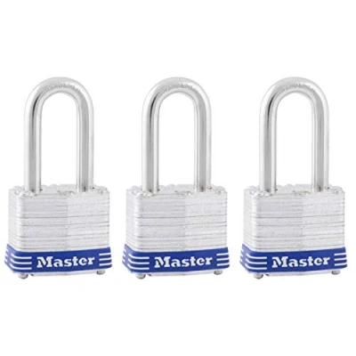 Imagen de Master Lock 3TRILF Candado (3 unidades), color plateado