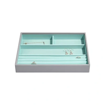 Imagen de Stackers &#039;Classic Size&#039; Gris Anillo de Cruz escotilla/Pulsera joyero con Forro Menta