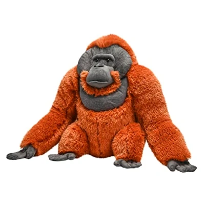 Imagen de Wild Republic Artist Collection Orangután Macho, 38 cm, para Regalar a niños; Juguete de Peluche Relleno Material Hecho Botellas Agua recicladas