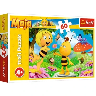 Imagen de Trefl Eine Blume für Maja, Maya The Bee Biene 60 Piezas, para niños a Partir de 4 años Puzzle, Color Flor, Abeja, 0