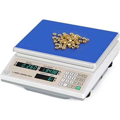 Imagen de Bonvoisin báscula digital de 30 kg/66 lb, 1 g/0,0022 libras, piezas precisión, monedas conversión, electrónica conteo industrial