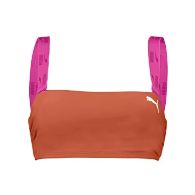 Imagen de PUMA Top Bandeau Bikini, Pink Chili, XL para Mujer