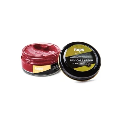 Imagen de Kaps Crema para El Cuidado del Calzado, Intensivo Y Nutritivo Cuero, Delicate, 70 Colores (162 rojo claro)