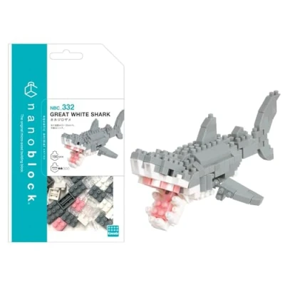 Imagen de nanoblock Bandai NBC332 Juego de construcción Figuras Animales tiburón en Pixel