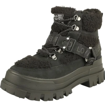 Imagen de Buffalo Aspha COM MID WARM Botines con cordones, Mujer, Talla: 40, Black Zapatos