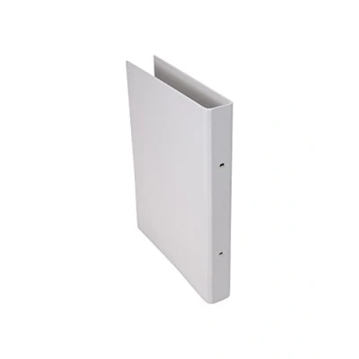 Imagen de Bigso Box of Sweden archivador DIN A4 con 2 anillas Cuaderno fino de tablero fibras y papel Carpeta para documentos, fundas transparentes separadores blanco