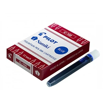 Imagen de PILOT Namiki Cartuchos de tinta para pluma estilográfica Capless, color azul
