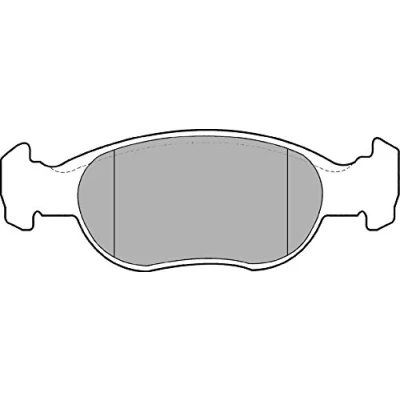 Imagen de DELPHI LP1385 Juego de pastillas freno no preparado para indicador desgaste Chapa antichirridos sin accesorios FIAT: Punto II Hatchback