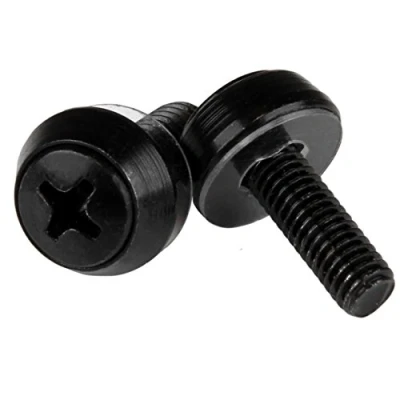 Imagen de StarTech.com Paquete de 50 Tornillos M5x12mm para Armarios Rack Negro