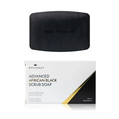 Imagen de Revitale African Black Natural Oat Scrub Soap Verdura pura, Exfoliante