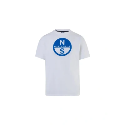Imagen de North Sails MIT Maxilogoaufdruck Camiseta estampada, Hombre, Talla: Large, Weiss