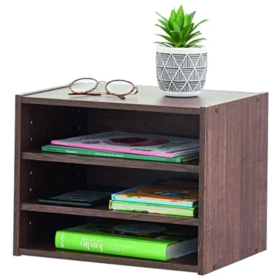 Imagen de Iris Ohyama, Unidad de almacenamiento/Estante almacenamiento/Módulo lateral/Unidad almacenamiento pequeña, Diseño moderno, Oficina, Casa, recibidor Stack Box STB 400T Marrón