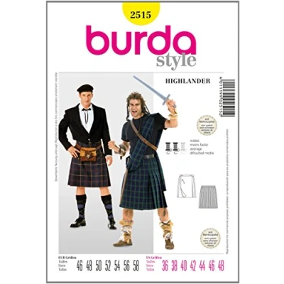 Imagen de Patrón Burda 2515 Carnaval Escocés