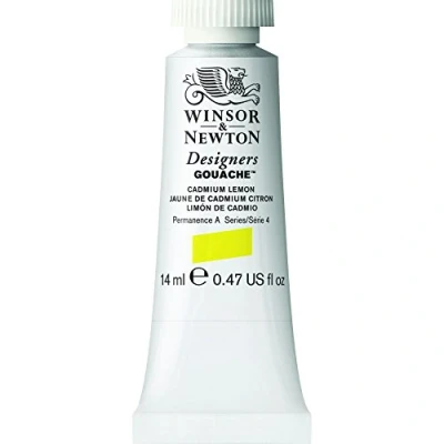 Imagen de Winsor &amp; Newton gouache profesional Designer&#039;s tubo de 14ml, color amarillo cadmio limón