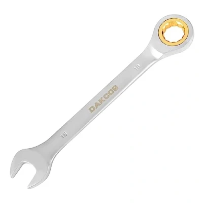 Imagen de DAKCOS Llave combinada de trinquete fija con carraca 18mm, Cr V 72 deintes