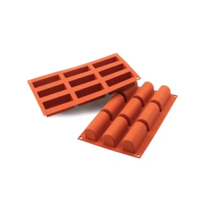 Imagen de Silikomart SF130 Molde de Silicona n.9 Mini buche 84x32 h 35 mm, Rojo