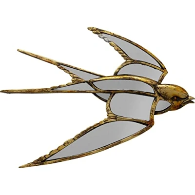 Imagen de KARE Espejo de Pared con diseño Golondrina, 37 x 25 cm, 36,5 3 Color Dorado