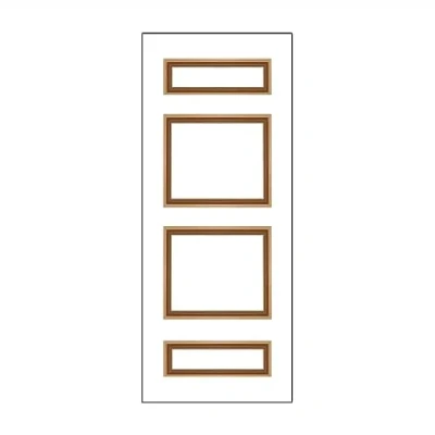 Imagen de Nordlinger Pro 790513 Kit de moldura Puerta, marrón