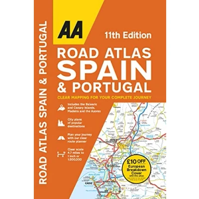 Imagen de Aa Road Atlas Spain &amp; Portugal