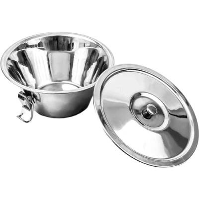 Imagen de Space Home Flanera Individual de Acero Inoxidable con Tapa y Cierre Flanero 18 cm