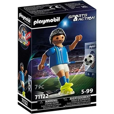 Imagen de PLAYMOBIL Jugador de Fútbol Italia 71122, a Partir 5 años, Multicolor