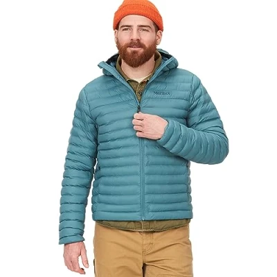 Imagen de Marmot Echo Featherless Hoody Warm Puffy Jacket Hombre, Moon River, XL