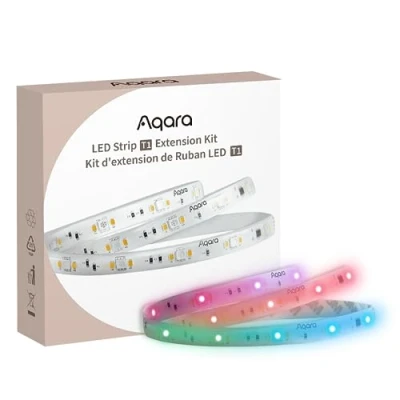 Imagen de Aqara Kit de Extensión tira LED T1, Requiere Tiras T1 (Se vende por separado), luz RGB + IC 1M con 16 Millones Colores/Blanco ajustable/Efectos Gradiente