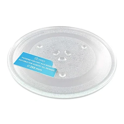 Imagen de DL pro plato giratorio universal para microondas de 28,8 cm, cristal, cristal con 3 botones 288 mm, redondo, repuesto