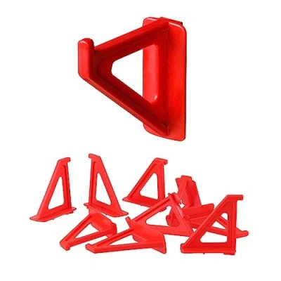 Imagen de 20 piezas grandes portaherramientas ganchos abrazaderas (LxAxH) 6,2 x 0,6 5,5 cm rojo pared herramientas soporte taller