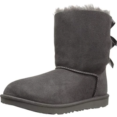 Imagen de UGG Bailey Bow Ii, Botas Clásicas Unisex niños, Gris (Dark Grey) 22 EU