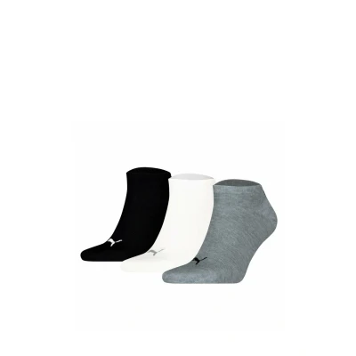 Imagen de PUMA Unisex Sneaker Plain, Calcetines adulto, gris/blanco/negro, 35 38