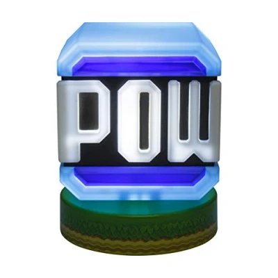 Imagen de Paladone Super Mario Pow Block Icon Light Producto oficial de Nintendo