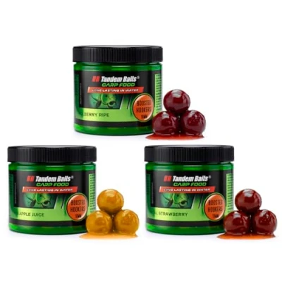 Imagen de Tandem Baits Juego de 3 cebos para Pesca Carpas Fruta, Mezcla alimento Carpas, sin Esfuerzo, Cebo Peces Grandes, Accesorios 18 mm 30 g