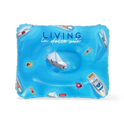 Imagen de Legami cojín hinchable de playa, cómodo ultraligero playa piscina camping, diámetro 40 cm