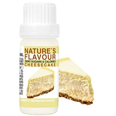 Imagen de ALPHAPOWER FOOD Aromas alimentarios por repostería y bebidas I 10ml Vegano, Tarta de queso 100% naturales con Sabor Premium saborizante sin azucar Flavdrops, Flavor Drops liquida