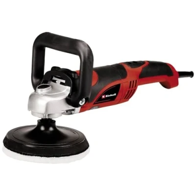 Imagen de Einhell Máquina pulidora y lijadora CC PO 1100/150 E (1100 W, placa de 150 mm, adhesión velcro para accesorios, incluye accesorios espuma, papel lija, tapa pulido sintético)