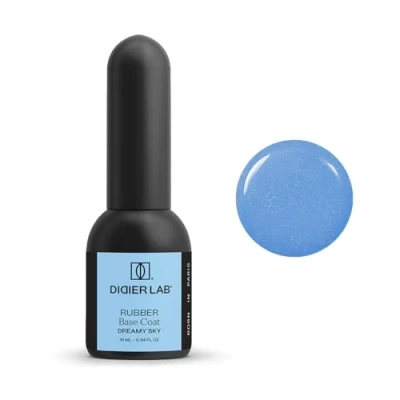 Imagen de Didier Lab Premium Base Rubber para Uñas Dreamy Sky Libre de HEMA y TPO UV LED Esmalte Semipermanente Azul Coat Pintauñas Gel Permanentes Lampara 10ml