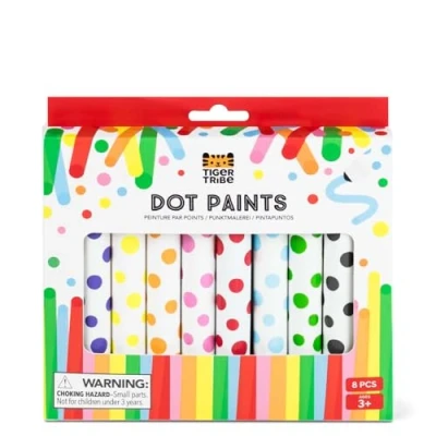 Imagen de TIGER TRIBE Dot Paints (12 pcs) Rotuladores y subrayadores de Colores, Multicolor (3770135)