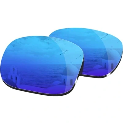 Imagen de HiCycle2 Lentes de repuesto polarizadas gruesas para gafas sol Oakley Holbrook, múltiples opciones, Azul hielo, nothing