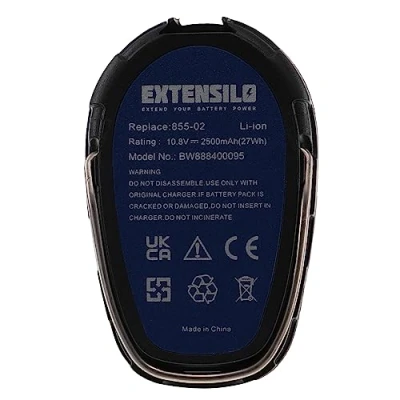 Imagen de EXTENSILO Batería Recargable reemplaza Dremel 757 01, 855 02, 45 para Herramientas eléctricas (2500 mAh, Li Ion, 10,8 V)