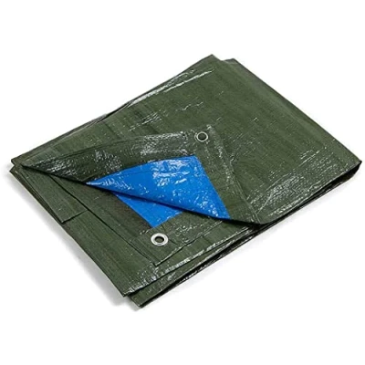 Imagen de kippen 6068B1 Lona con Ojales Bicolor gramaje de 90 g/m². Talla 3x4 (12 m²) Verde/Azul