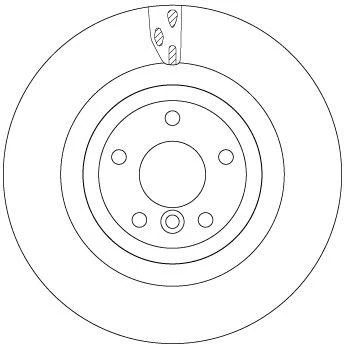 Imagen de TRW DF6969S Disco de freno 325 20 5 108 ventilado barnizado JAGUAR: