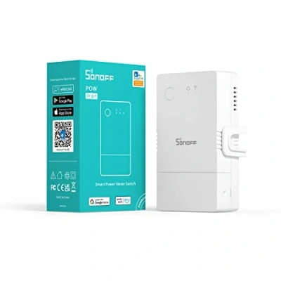 Imagen de SONOFF POWR316 16A Interruptor de luz Inalámbrico Wi Fi Inteligente con Monitoreo Energía, Módulo DIY Universal para Domótica. Funciona Alexa, Google Home, IFTTT