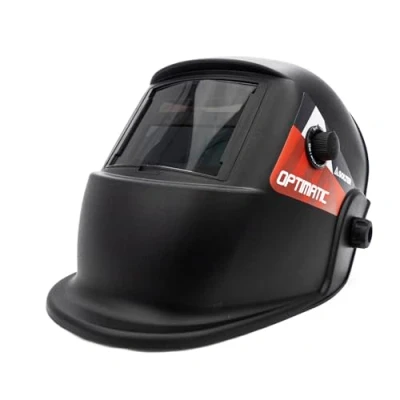 Imagen de Solter Pantalla Soldadura Optimatic 45, Compatible Mig/Mag y con Tig,Calidad Visual Clara Precisa,Campo de Vision Amplio,Tono Oscuro Ajustable,Pila Solar 2032 Reemplazable, Accesorios