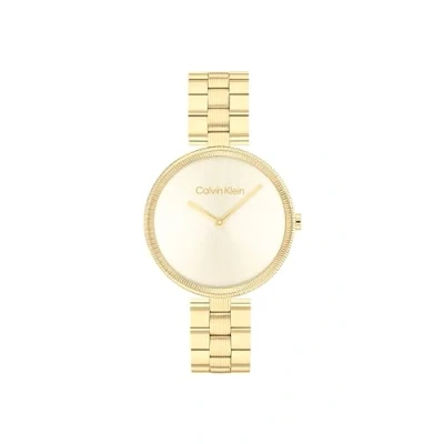 Imagen de Calvin Klein Gleam Reloj goldcoloured/champagne, Mujer, Talla: One Size, Gold coloured/champagne