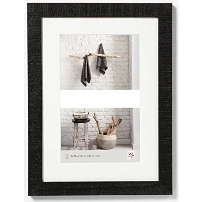 Imagen de Walther Design Walther, Home, Marco Multifoto De Madera Para 2 Fotos, HO215B, 27.4 x 35.9 cm, Negro