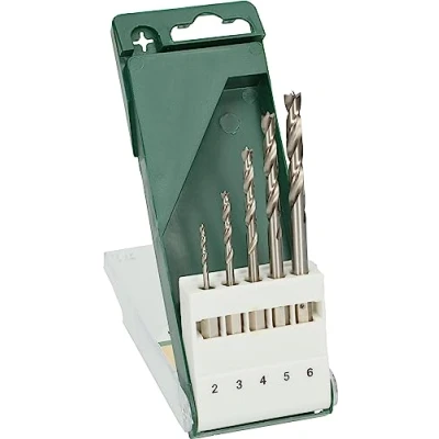 Imagen de Bosch 2 609 255 326 Juego de 5 brocas para madera con vástago inserción hexagonal