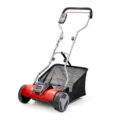 Imagen de Einhell cortacésped a batería GE HM 18/38 Li Solo PXC. Iones de litio, husillo montado sobre cojinetes bolas con 5 cuchillas acero. Suministrado sin ni cargador